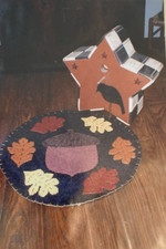 Rare Country Primitives Penny Rug Colors of Fall Wool Applique '05 pattern only