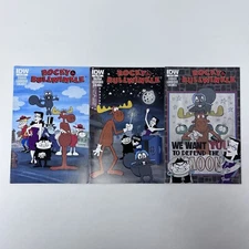 Rocky & Bullwinkle Issues #1-3 Complete Set of 3 Series IDW Comic Book Lot US