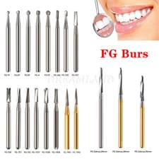Dental FG Fresas de carburo de tungsteno Fit Alta Velocidad pieza de mano Burs