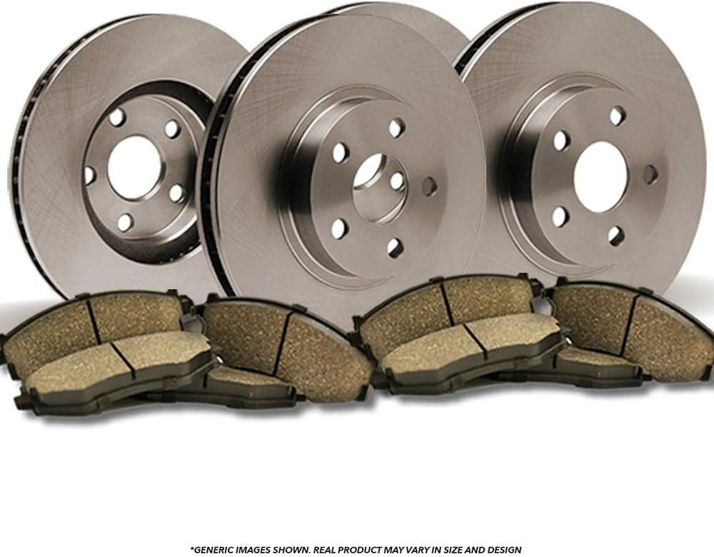 20042008 Chevy Malibu 4cyl Front Rear Brake Rotors & Ceramic Pads/Hardware eBay