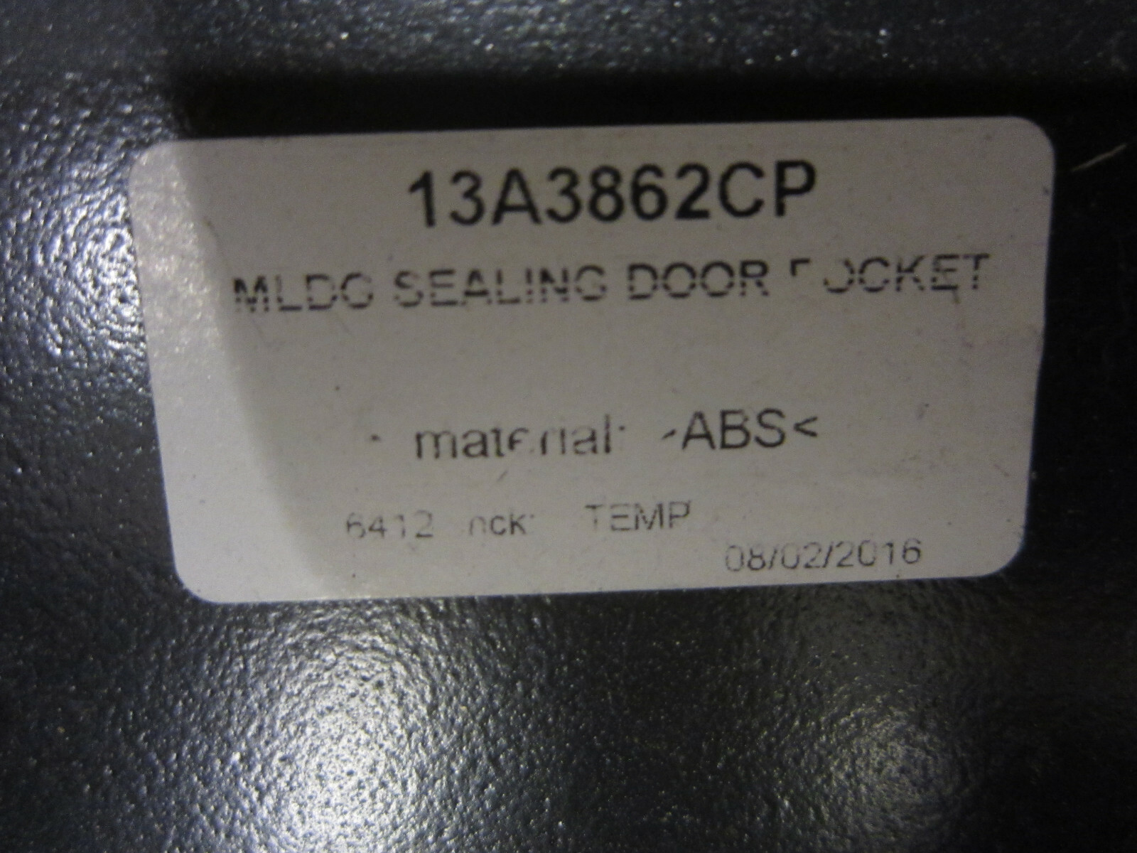 McLaren 570S - RH Door Sealing Pocket- P/N 13A3862CP