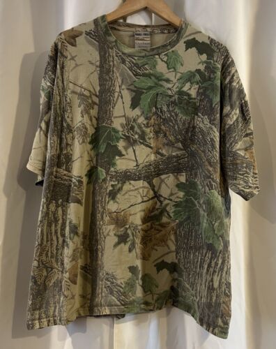 Jerzees Real Tree Vintage 90's Camo Streetwear T-Shirt Size XL - Foto 1 di 8
