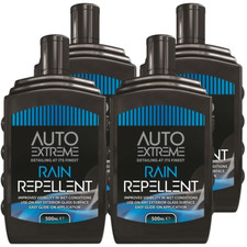 Auto Extreme Rain Repellent 500mL Rain Away Glide-On Liquid Car Screen Mirror x4