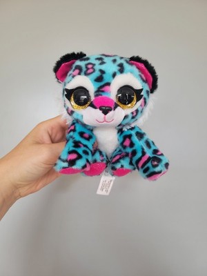 Coco Surprise Plüschtier Otto Blau Leopard Stofftier Neon Glitzer Augen 2021 5 Zoll