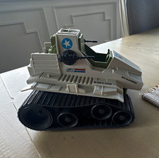 G.I. Joe Tracked Vehicle Tank - Plastic Military & Adventure  White Black Green