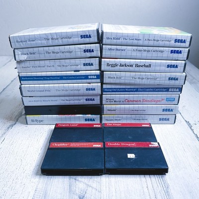 Sega Master System Games Loose and CIB Shinobi, Alex Kidd, ETC (PICK YOUR GAME)