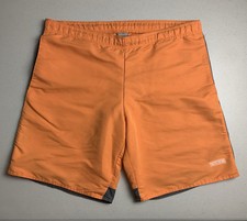 Nike Swim Shorts Trunks Polyester Unlined Orange Mens Size Large Preowned