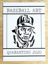 2020 Gypsy Oak Quarantine Art Project Black and White #3 Willie Mays