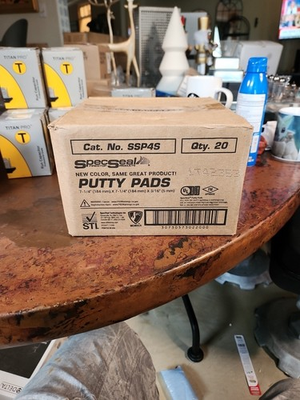 #ad #ad QTY 20 SpecSeal SSP4S Fire Barrier Putty Pad 7 1 4quot; x 7 1 4quot; x 3 16quot; $72.00