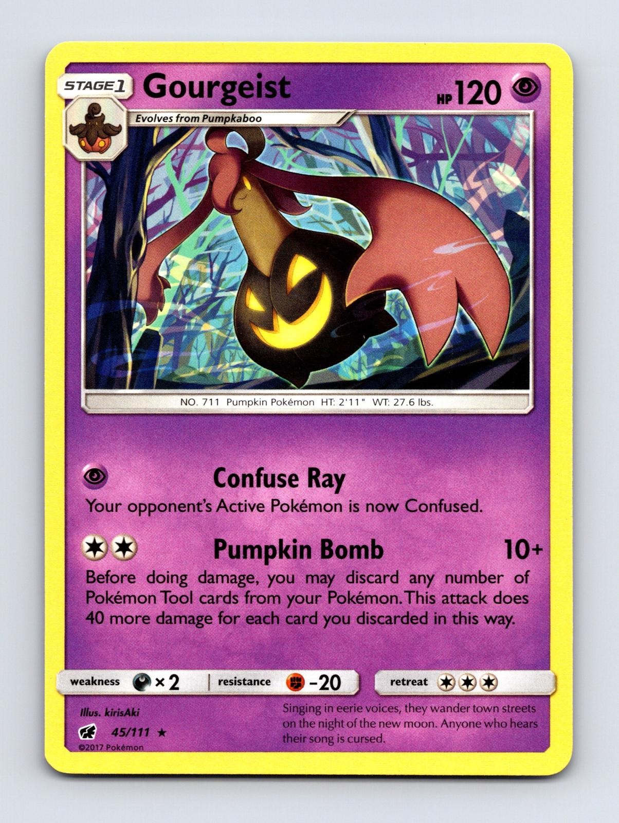 Gourgeist 45/111 Rare Crimson Invasion Pokemon Lightly Played
