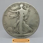 1938 Walking Liberty Half Dollar, 90% Silver - #C59717NQ