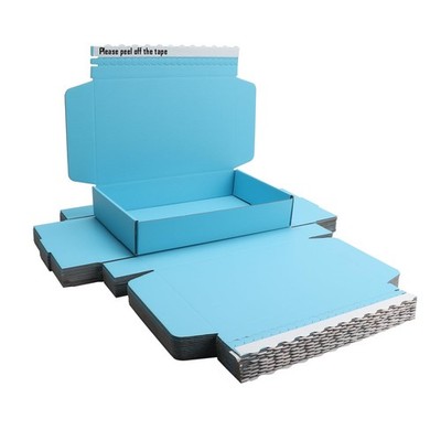 Blue Corrugated Shipping Boxes 10.5x6.3x2 Inch Gift Wrap Box Bridesmaid