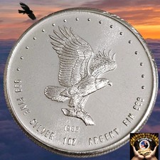1982 Monex International Silver Eagle 1 oz .999 Fine Silver Round, Proof Like  94.05 per troy oz