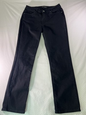 Lee Regular Fit Straight Jeans Size 10 Womens Dark Wash Black
