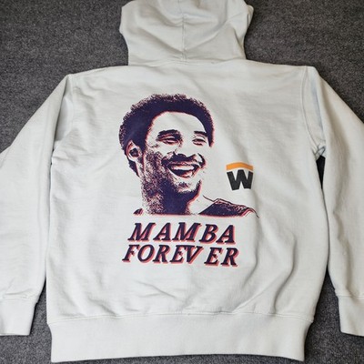 Who Jung Woo Kobe Bryant Hoodie Mamba Forever Light Blue Size XL Graphic Print