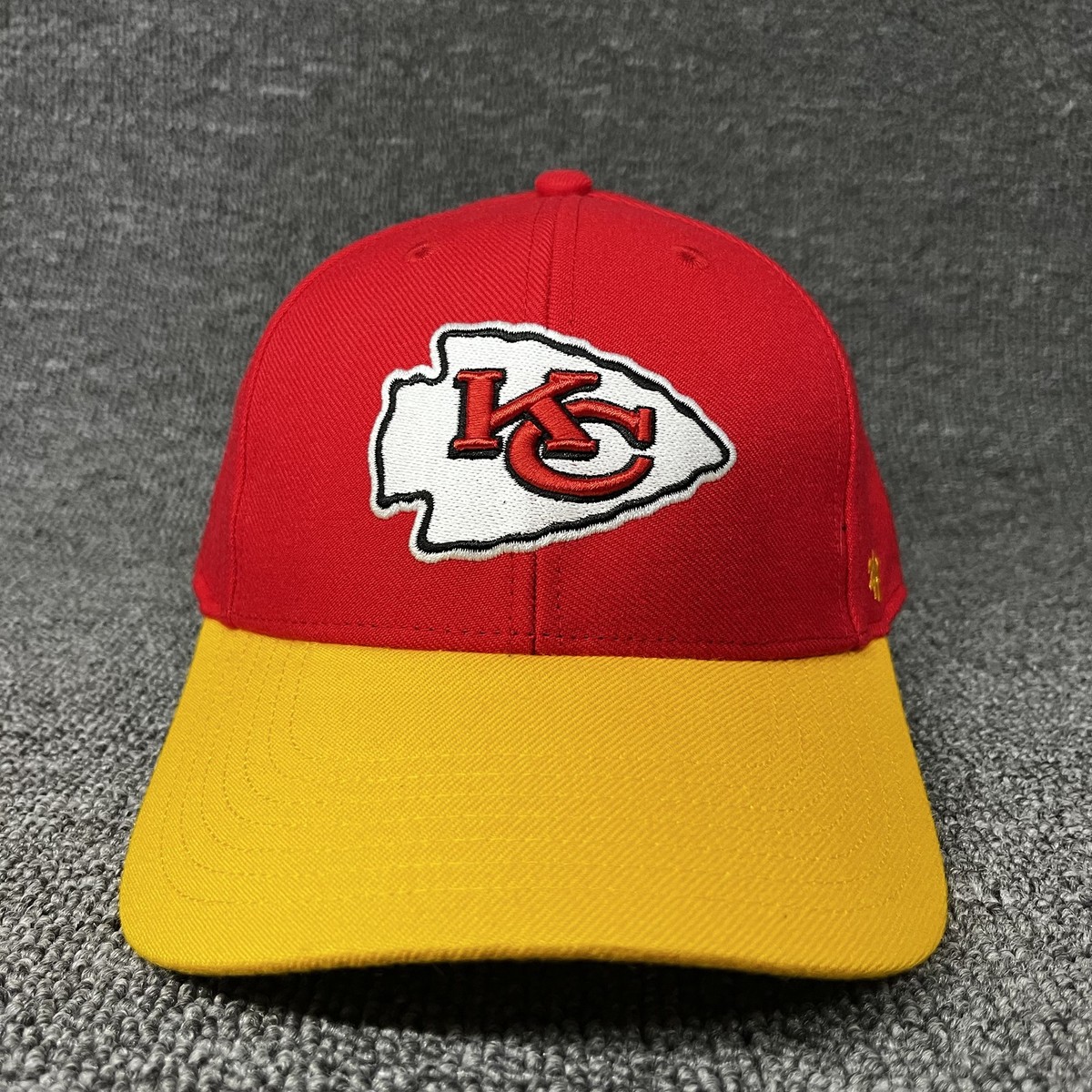 Kansas City Chiefs '47 Brand MVP Hat Red Yellow Two Tone Adjustable NFL Cap