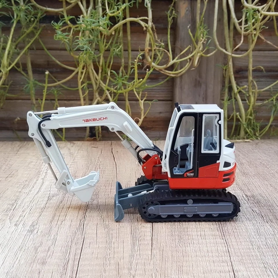 1/35 Scale Takeuchi TB260 Compact Excavator Diecast Model Toy Gift NIB - Image 4 of 4