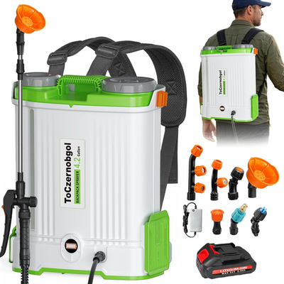 #ad Battery Powered Backpack Sprayer 4 Gallon Electric Sprayer with 0–90 PSI Adjust $155.98