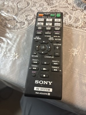 Genuine RM-ADU078 Sony Remote for  DAV-TZ710 HBD-DZ170 HBD-DZ171 HBD-DZ175
