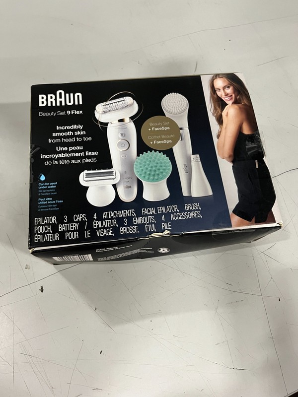 Braun Silk-epil 9-300 Women's Cordless Wet & Dry Epilator + FaceSpa Set_new Seal