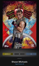 *Digital* WWE Slam Legendary Shawn Michaels 10cc Topps Universe 25 Red Magma