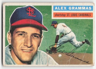 Alex Grammas 1956 Topps #37b St. Louis Cardinals Pr-Gd