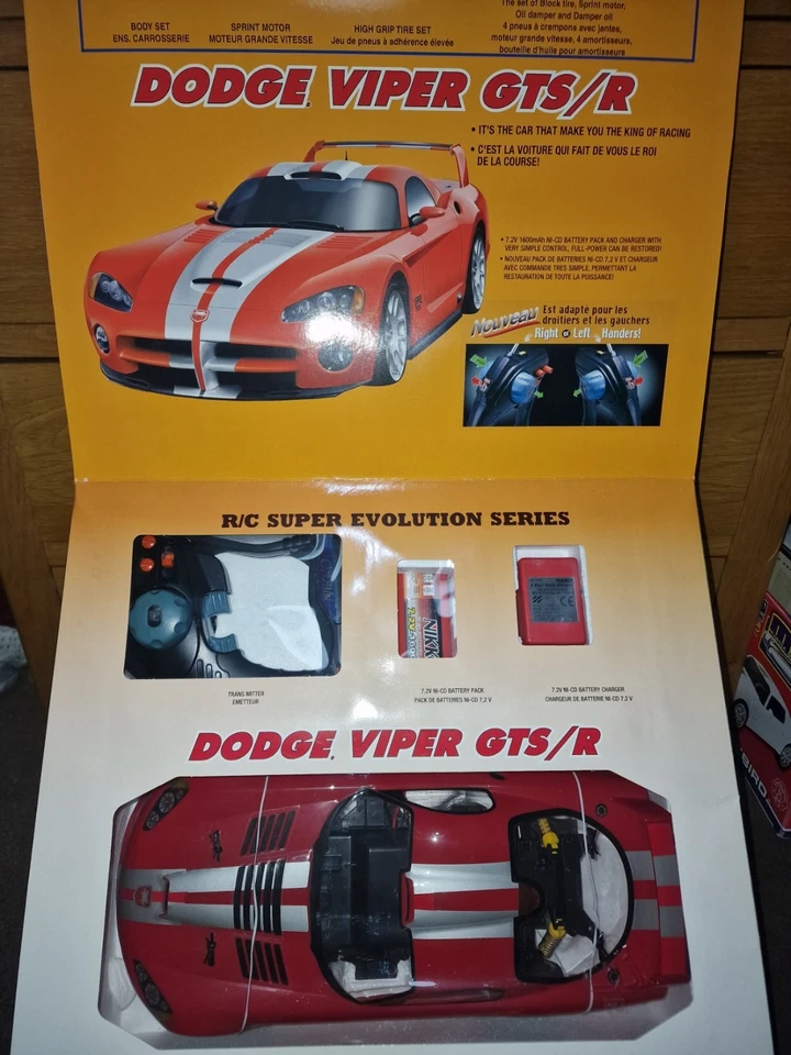 NIKKO RDC-100011A DODGE VIPER GTS/R Radio Control Car System 1/10 Scale - Image 2 of 4