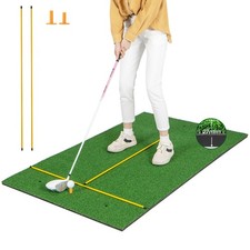 5 x 3 FT Golf Hitting Mat Artificial Indoor Outdoor Turf Golf Training Mat 27 mm