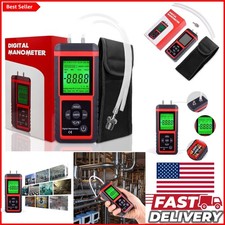 Professional Dual-Port Digital Manometer for HVAC & Gas Pressure Testing