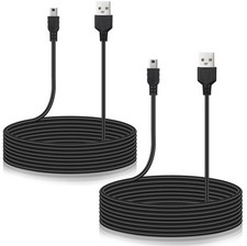 Smays 15 ft Long Mini USB Cable for PS3 Controller, Mini-B Charger Cord...