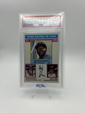 AL RBI Leaders George Scott/Fred Lynn/John Mayberry 1976 Topps PSA 9 Card #196