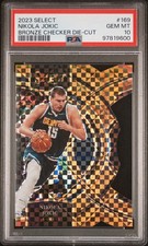 NIKOLA JOKIC 2023 SELECT #169 BRONZE CHECKER DIE-CUT /49 SP PSA 10 GEM MINT