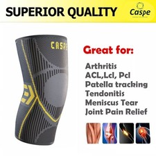 2 Pack Knee Brace Compression Sleeve Support Sport Joint Arthritis Pain Relief