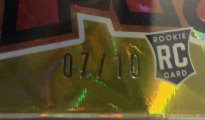 2025 Panini Absolute Matthew Golden Rookie Gold Kaboom Vertical