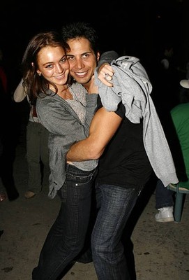 Lindsay Lohan Joe Francis at Six Flags Magic Mountain's Birthday B- Old Photo 7