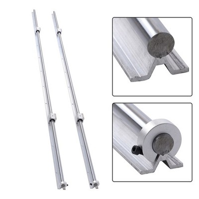 Linear Rails 2Pcs SBR20-2200mm & 4× SBR20UU Bearing Blocks & 4× Fixing Rings
