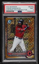 2022 Bowman Mega Box Gold Mojo Refractor 32/50 Junior Sanquintin PSA 9 MINT 0zg8