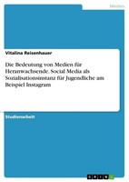 Die Bedeutung Von Medien FüR Heranwachsende. Social Media Als Sozialisationsinst