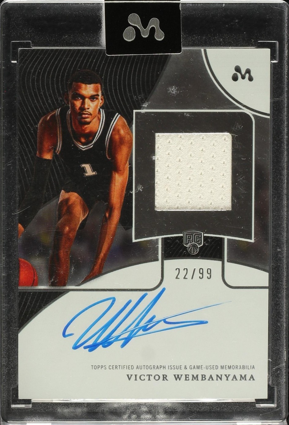 2023-24 Topps Mercury - Autograph Relics Victor Wembanyama #WAR-9A