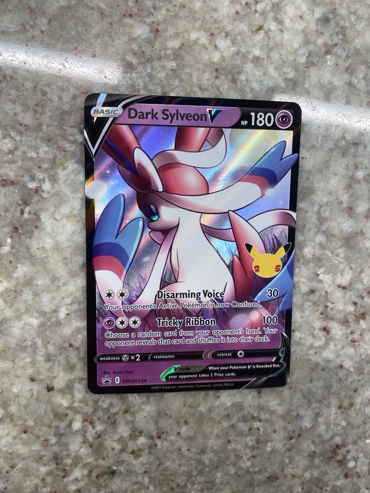 Dark Sylveon V 2021 Sword & Shield: Black Star Promo #SWSH134