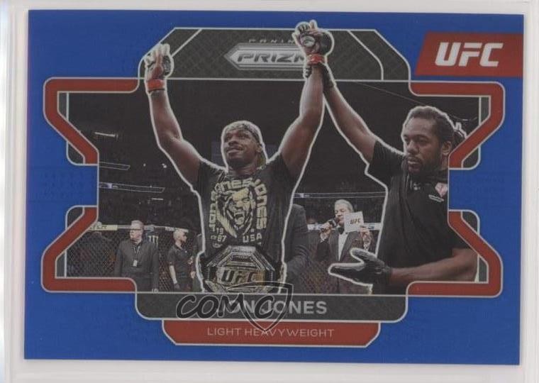 2022 Panini Prizm UFC Blue Prizm 106/199 Jon Jones #4 06iv