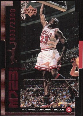 1998 UPPER DECK Michael Jordan MJ23 #QMM2 QUANTUM BRONZE  1833/2300 Die Cut