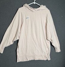 Aerie Oversized Side Button Pullover Hoodie Women  s Size M Mauve Pink