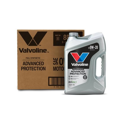 Valvoline 881150-CS Advanced Full Synthetic SAE 0W-20 Motor Oil 5 QT Case of 3