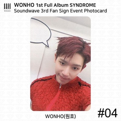 WONHO 1st Full Album SYNDROME Soundwave 3rd Fan Sign Event