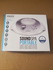 Homedics SoundSleep White Noise Sound Machine, Silver, Small Travel Size