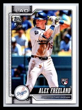2026 Topps Alex Freeland #74 Los Angeles Dodgers RC Rookie Card