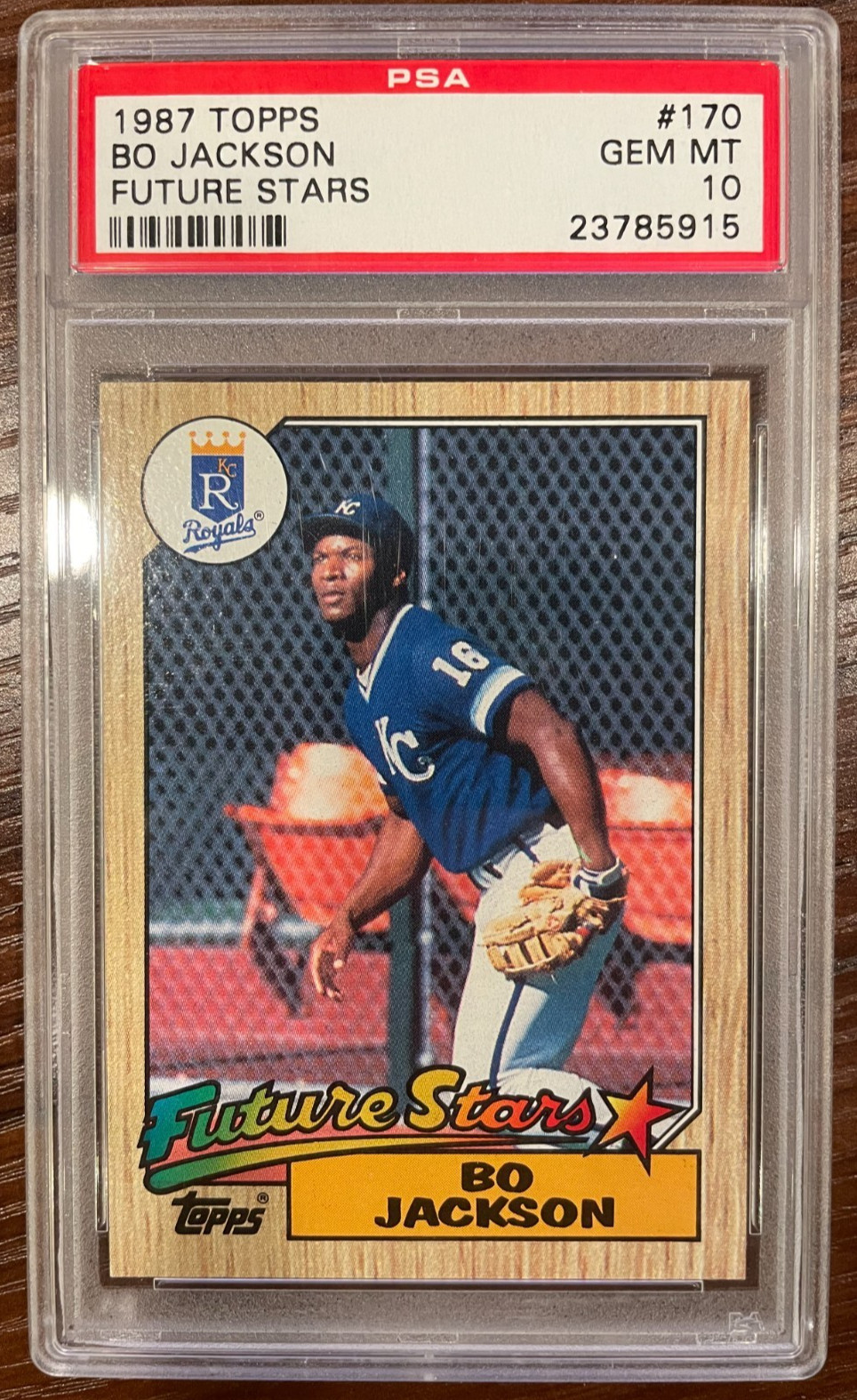 1987 TOPPS FUTURE STARS #170 BO JACKSON ROOKIE RC PSA 10