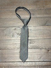 Cat Jack boys zipper tie M/L charcoal gray