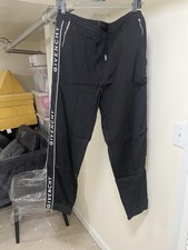 Givenchy Men's Side-Stripe Logo Track Pants Size XL Black